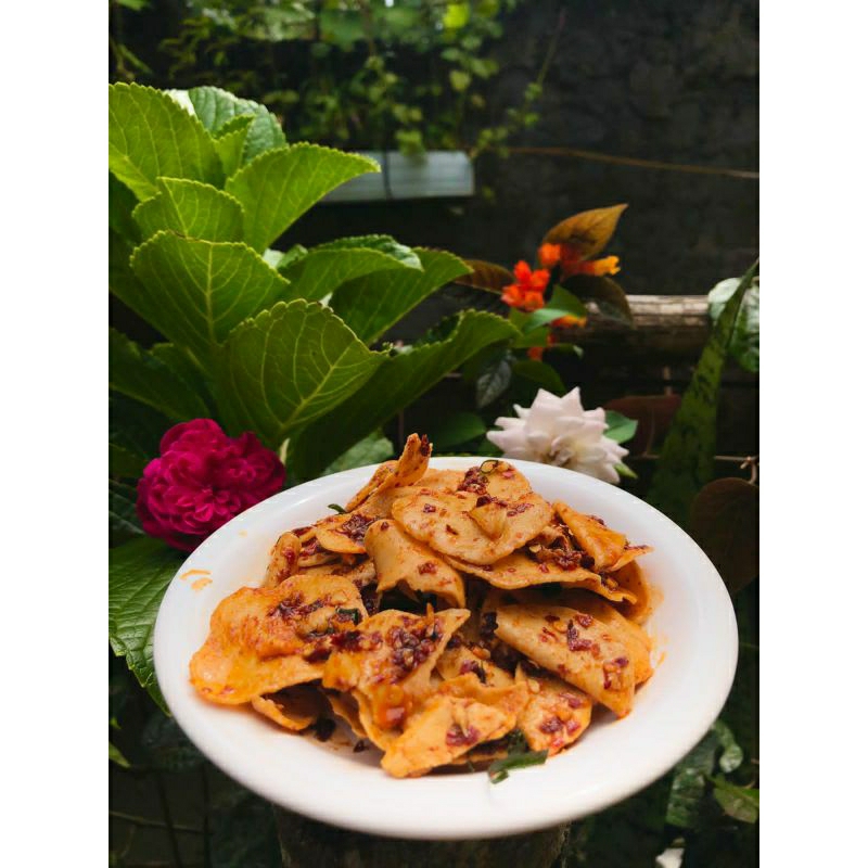 

Basreng chili oil daun jeruk