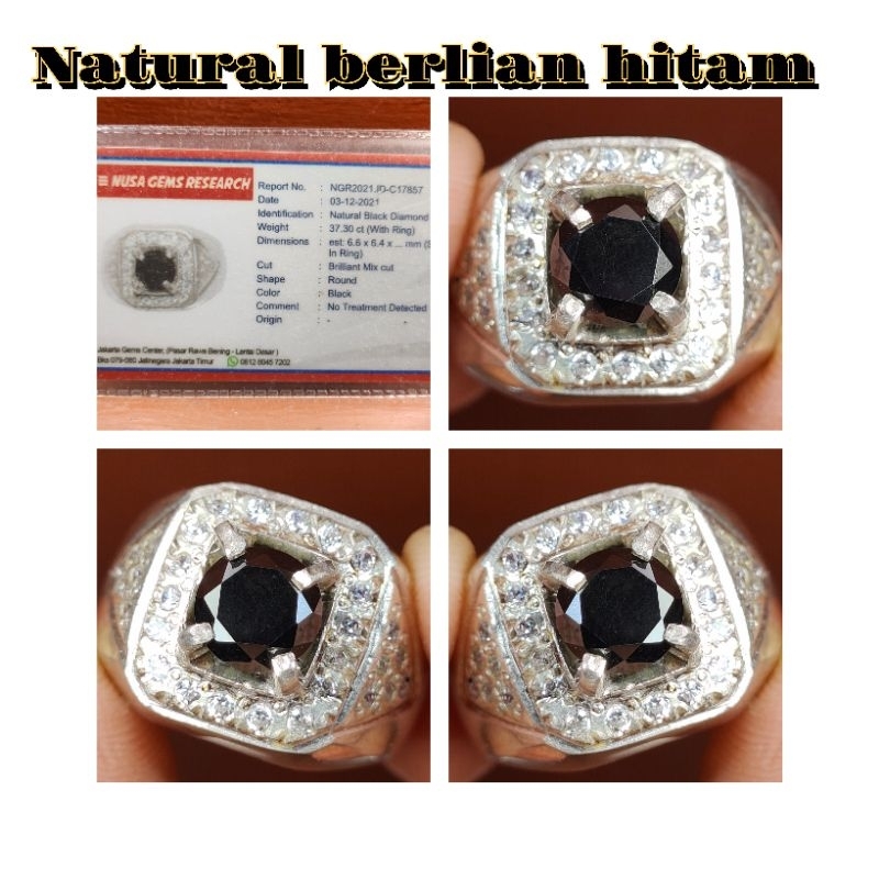 NATURAL BATU BERLIAN HITAM SUPER
