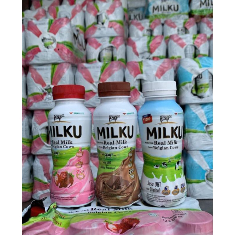 

susu milku coklat 200ml paket isi 3pc