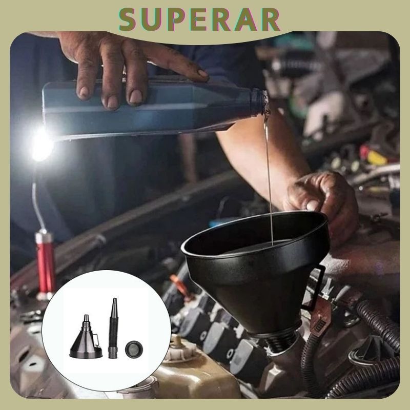 Corong Bensin Mobil Corong Oli Mobil Corong Mobil Wadah Corong Saringan Bensin Corong Nozzle Minyak 