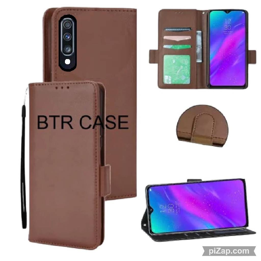 CASE HP SAMSUNG A70 CASING DOMPET KULIT FLIP COVER LEATHER SARUNG HP