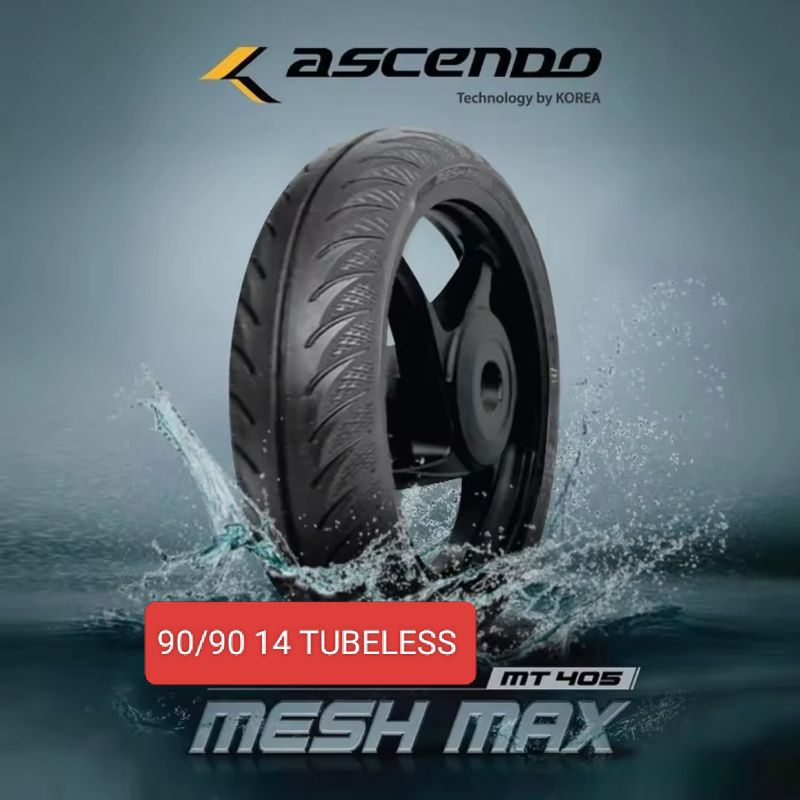 ban luar motor Metic belakang Beat / Vario ASCENDO MESH MAX 90/90 TUBELESS
