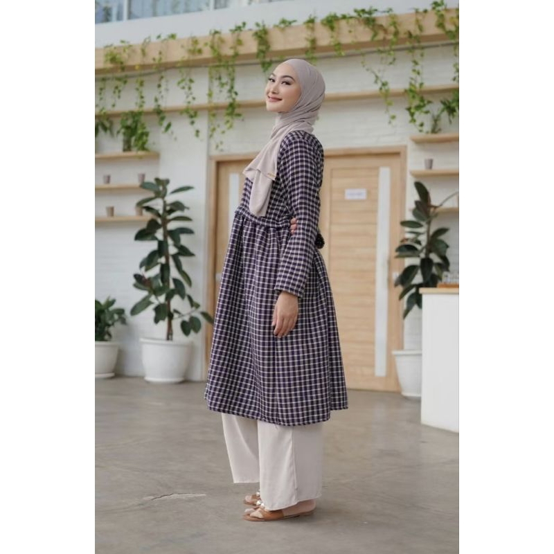 Embun by Nada Puspita - Gingham Tunic (New)