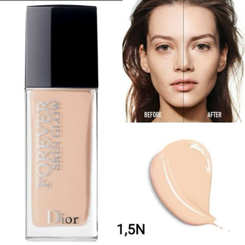 【100% Original 】Dior Forever Fluid Skin Glow Foundation Sensitive Skin 0N/1N 30ML