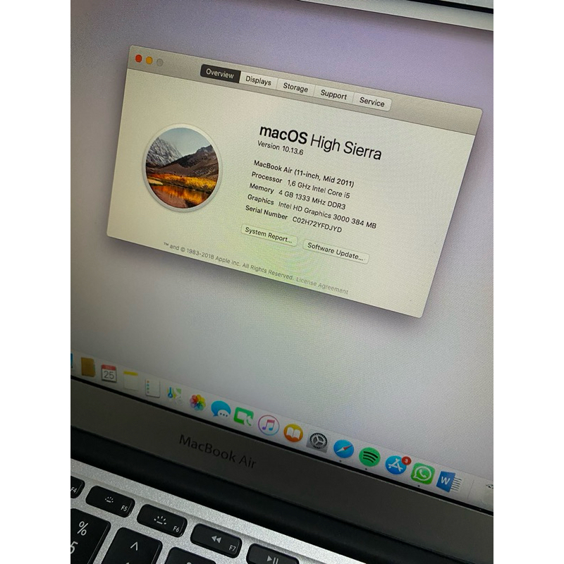 Macbook Air second mid 2011
