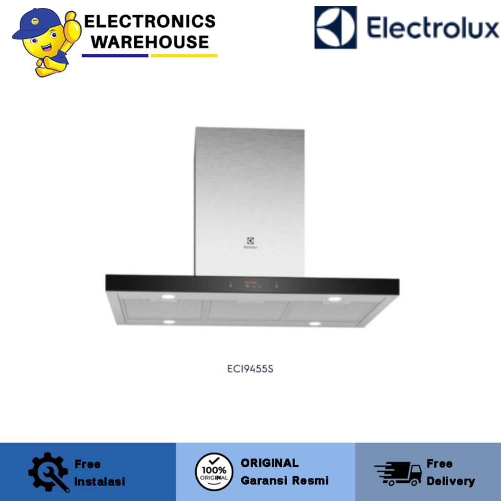 ELECTROLUX ECI9455S COOKER HOOD ISLAND 90cm