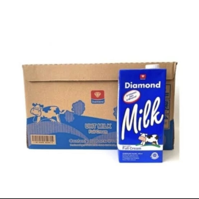 

SUSU UHT FULL CREAM DIAMOND 1 LITER | 1 DUS / KARTON