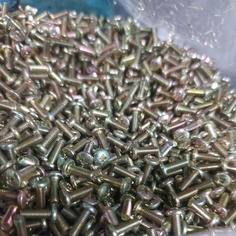 Paket Isi 100 Baut M2.5x8 Baut JP M2.5x8mm Kunci Obeng M2.5x8