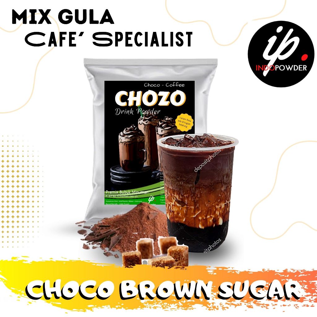 

IP Kendal - Bubuk Minuman Rasa CHOCO BROWN SUGAR 1Kg Untuk Cafe, Resto & Usaha Minuman