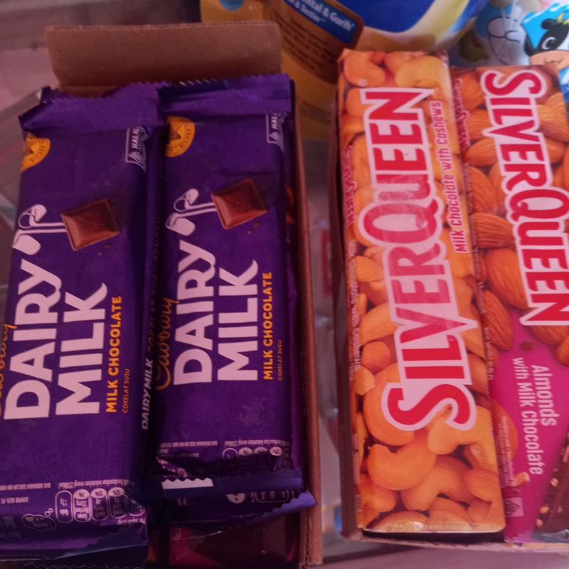 

3pcs Cadbury dan silverqueen coklat 60gr