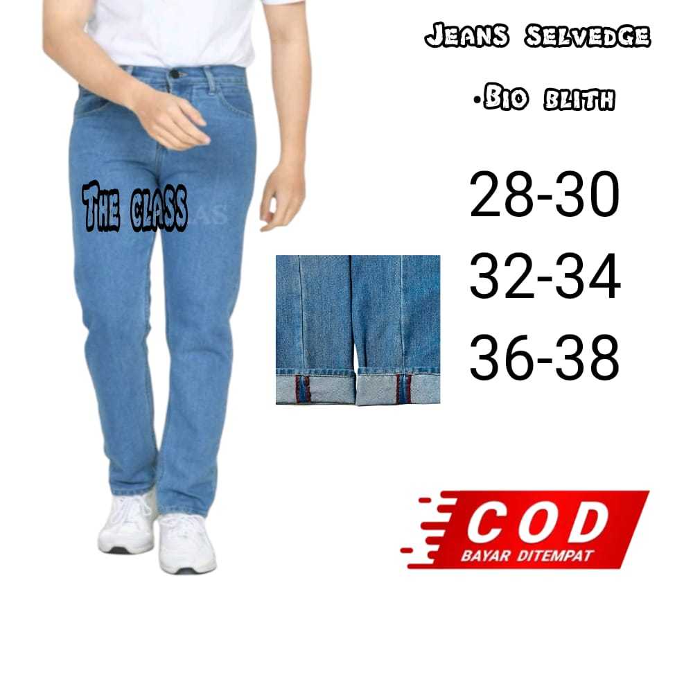 Celana Jeans Selvedge Pria Panjang / Celana Jeans Pria / Jeans Selvedge / Celana Jeans Panjang Selve