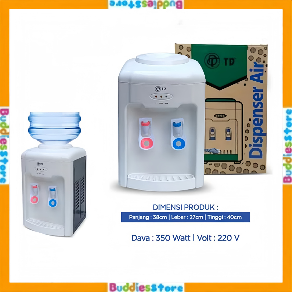 [COD] DISPENSER AIR PANAS DAN NORMAL TD 377 - DISPENSER AIR TABUNG TD