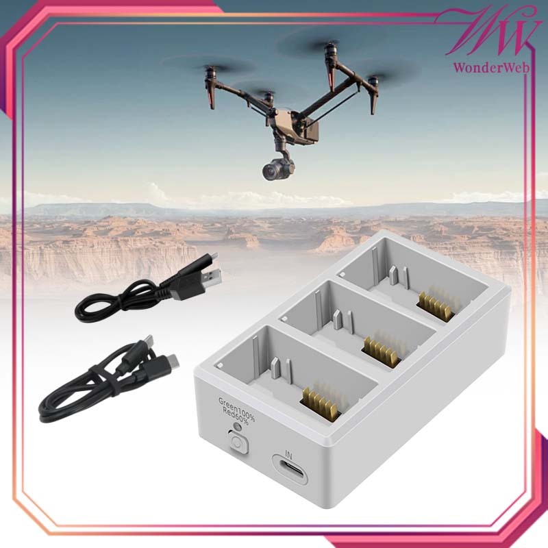 Charger Baterai Drone Hub 3 Charger Batre Drone Untuk Dji Mini 4 Pro Mini 3 Pro
