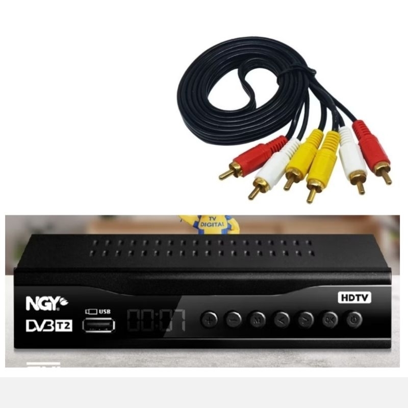 kabel rca set top NAGOYA cabel rca stb NGY DVB T2