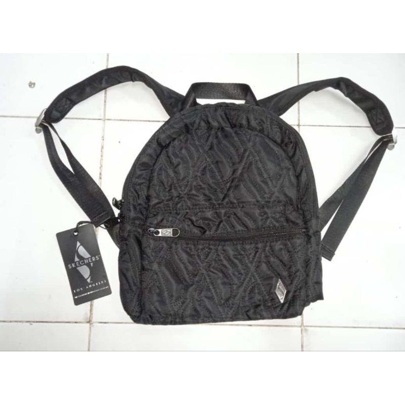 Tas ransel skechers mini black