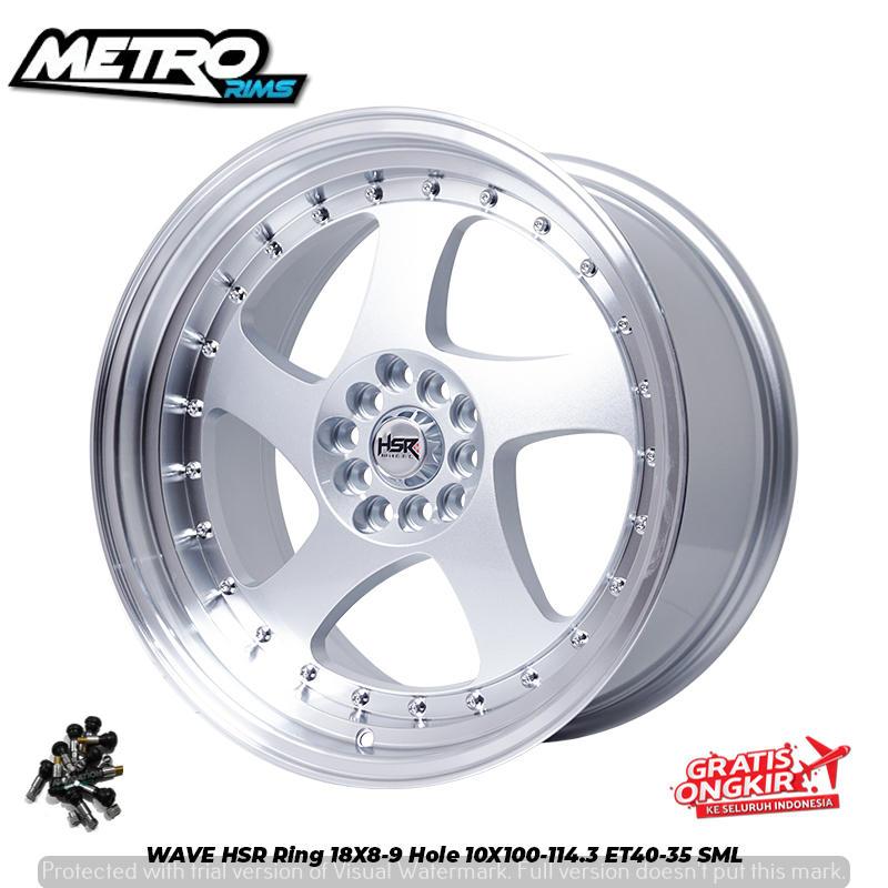 velg racing model celong belang lebar ring 18 mobil mark X camry new accord civic velg HSR Wave R18