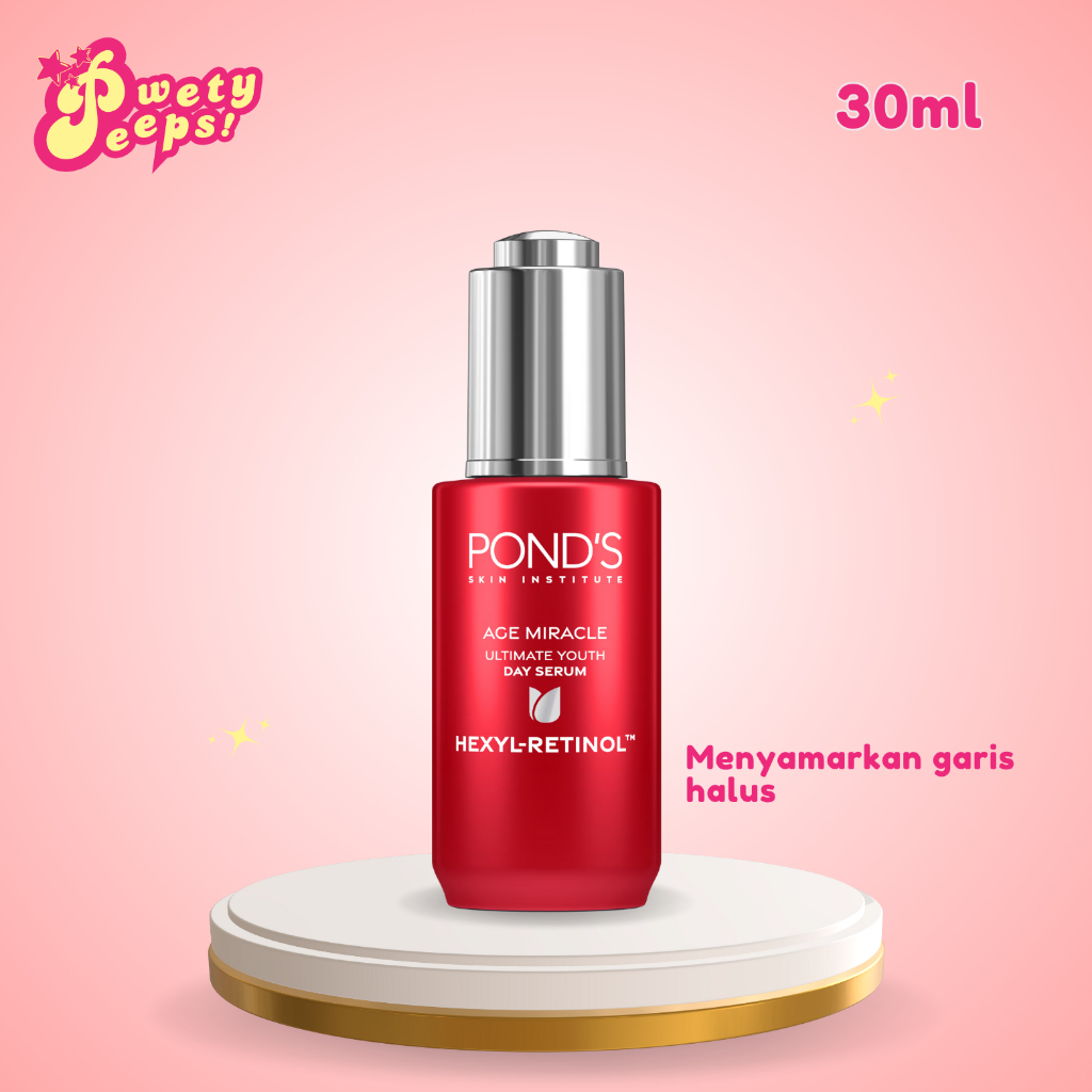 [READY] PONDS SERUM WAJAH Anti Aging +Glowing Serum with Retinol&Niacinamide 30ml