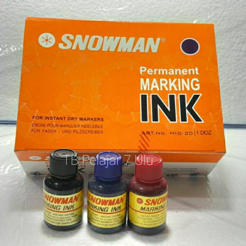 

TINTA ISI ULANG SNOWMAN SPIDOL PERMANEN