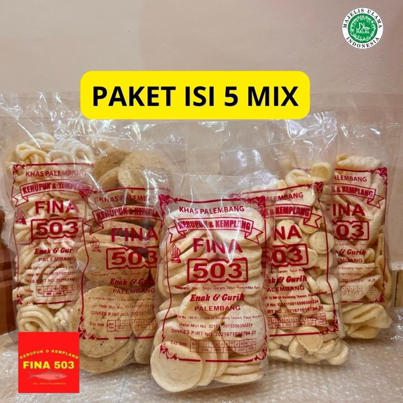 

Paket isi 5 mix kemplang palembang