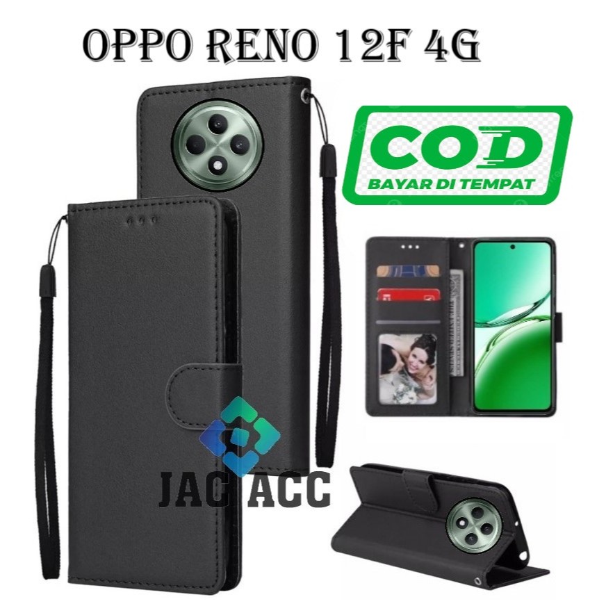 FLIP CASE HP PREMIUM UNTUK OPPO RENO 12F 4G LEATHER FLIP CASE HP PREMIUM UNTUK OPPO RENO 12F 4G