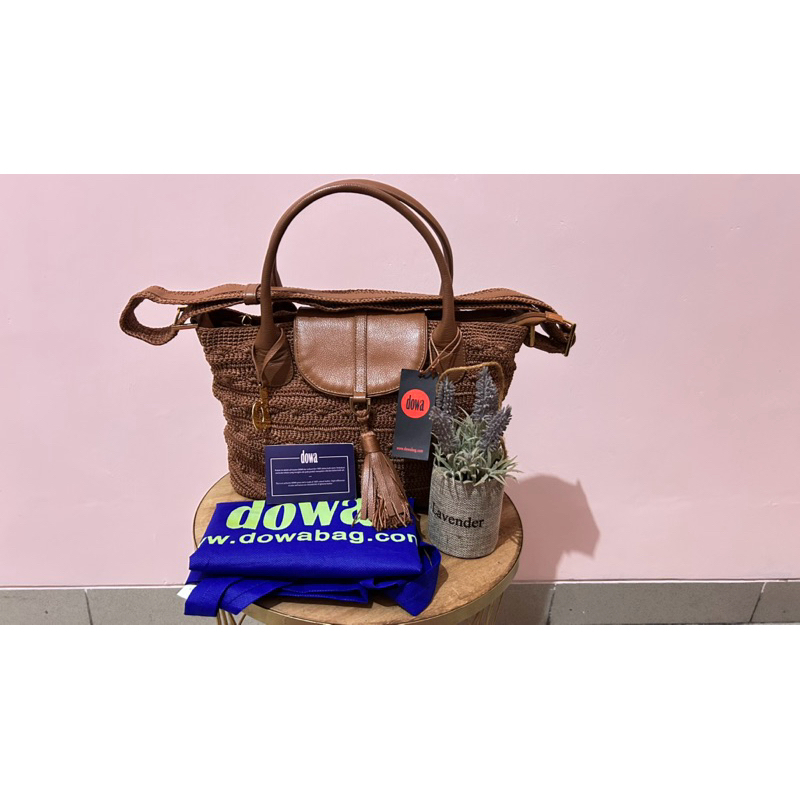 PRELOVED TAS DOWA 100% ORI WARNA COKLAT TIPE SENDAI