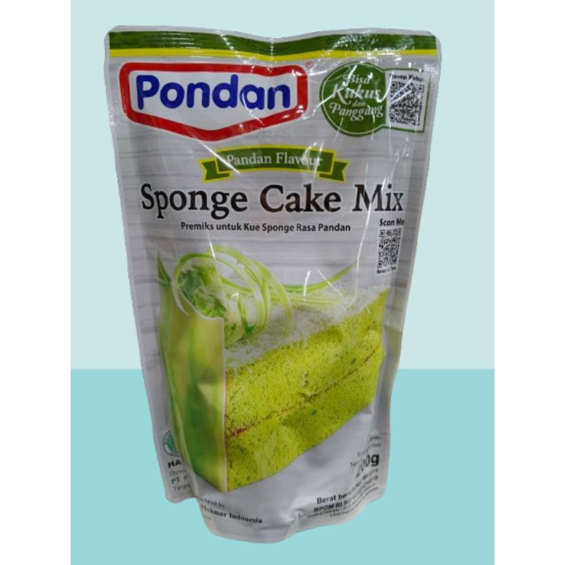 

Pondan Sponge Cake Mix Pandan Pouch 200 gr