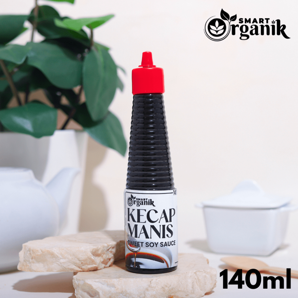 

Kecap Manis Organik / Healthy Sweet Soy Sauce Murni SmartOrganik (Non GMO & MSG) 140ml