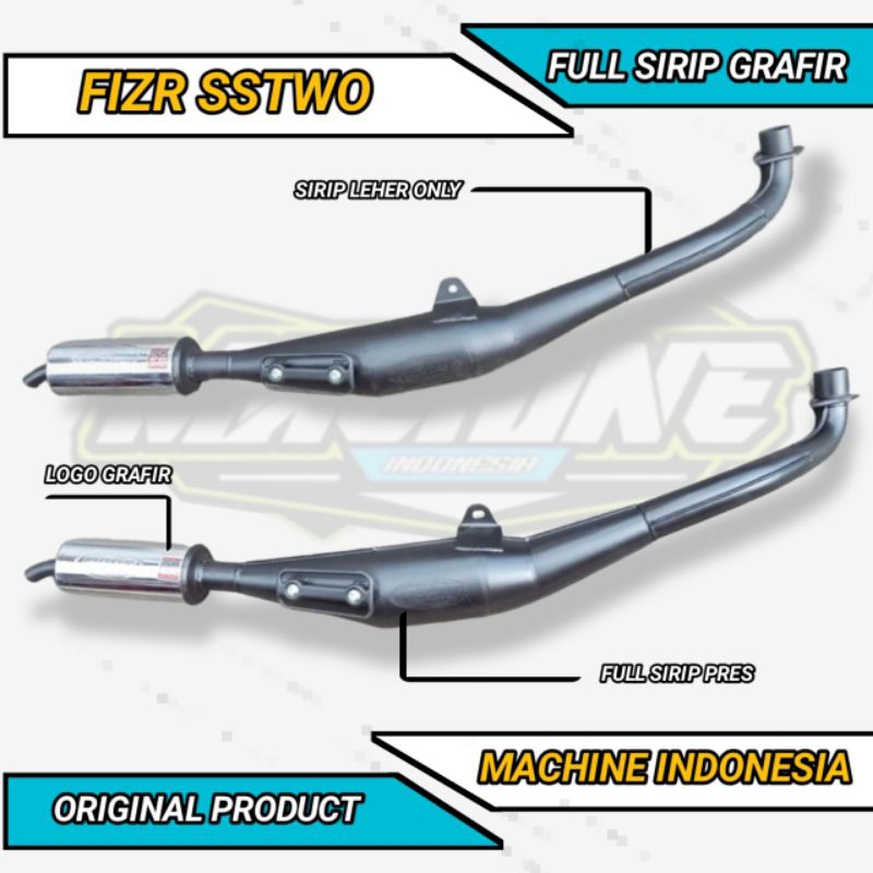 KNALPOT STANDAR RACING FIZR FIZ R BULET FULL PRESS SIRIP MREPET ORIGINAL APRO INDONESIA BUKAN RTX NX