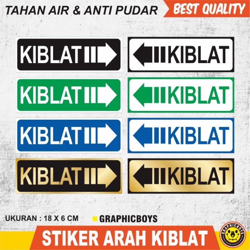 Stiker Arah Kiblat, Sticker Arah Kiblat, Stiker Kiblat, Sticker Kiblat