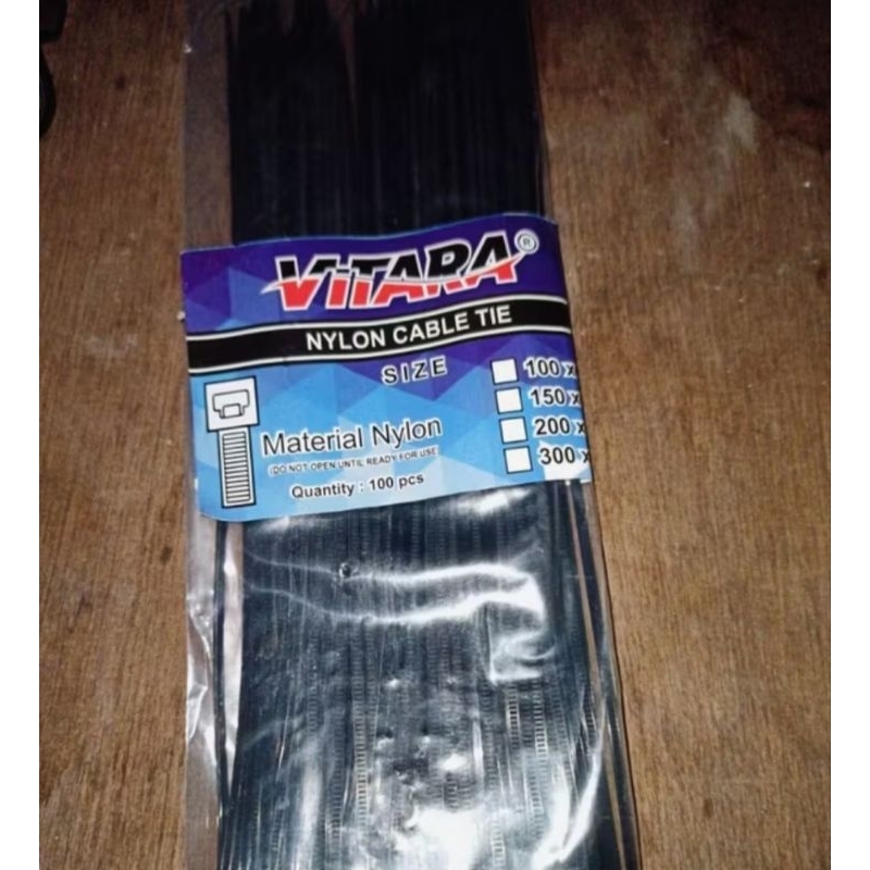 

VITARA Kabel Ties 20 cm 200 mm Tali Tis Pengikat- Nylon Cable Tie
