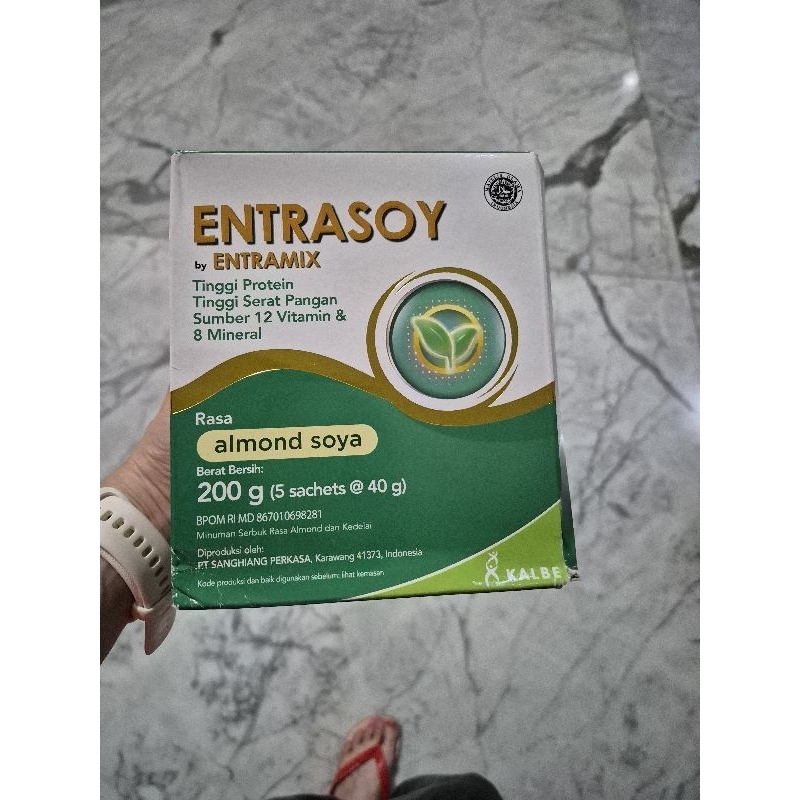 

entrasoy entramix kalbe almond soya box