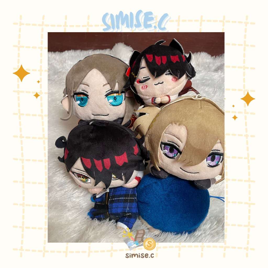 Nijisanji Plush / Boneka Vtuber Nijisanji - Vox, Mysta, Ike, Shu, Ibrahim - Nesoberi Luxiem, Corocot