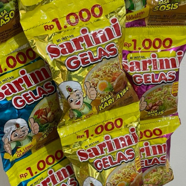 

sarimi gelas saset lengkap ALL VARIAN 30gram