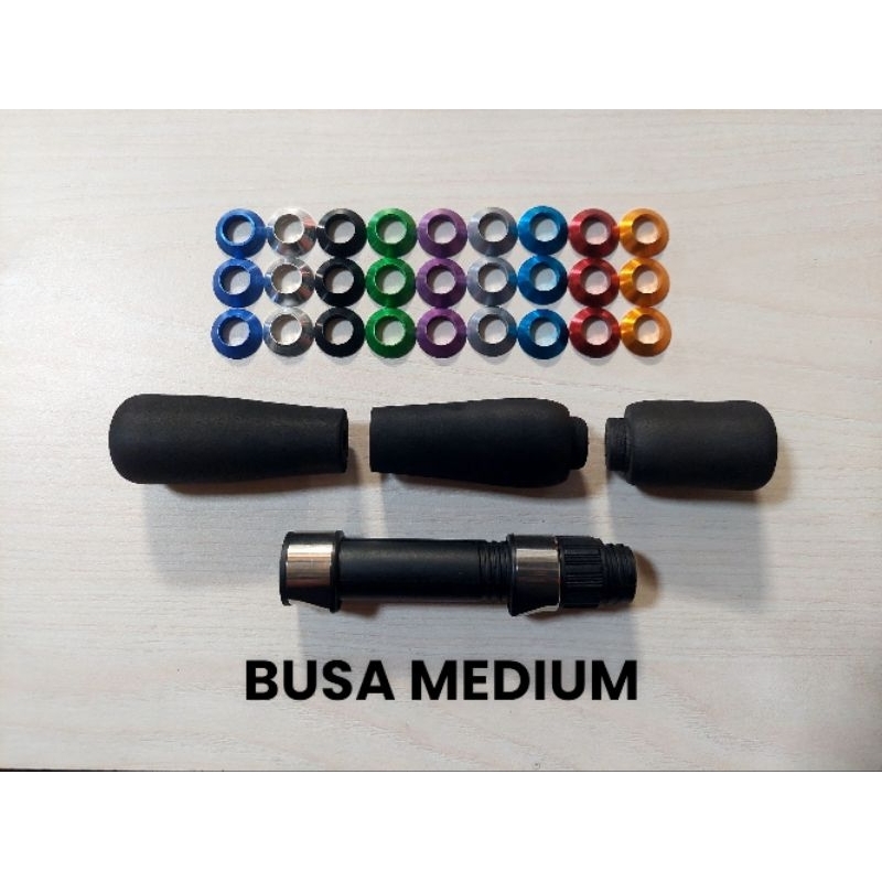(reel seat 16) 1set busa medium untuk gagang joran reel seat #16 model japan style