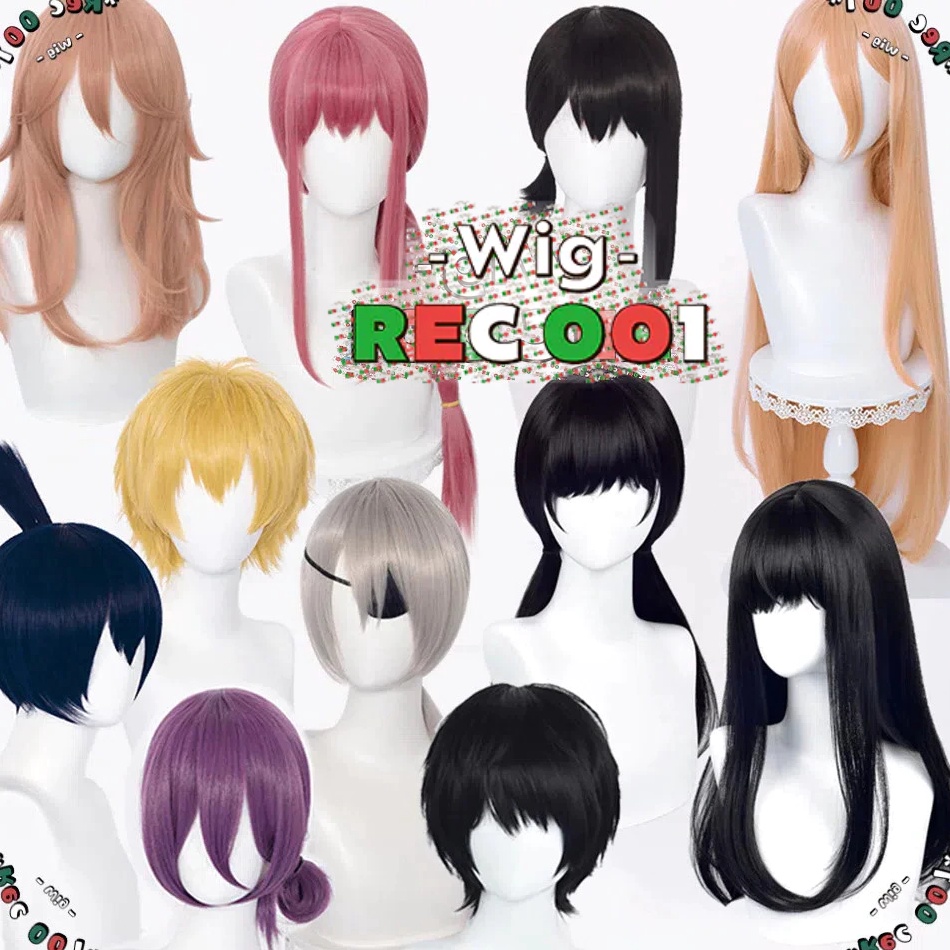 55TREND TERBARU M Wig Quanxi Yoshida Makima Reze Angel Devil Aki Denji Kobeni Mitaka Power Cosplay C
