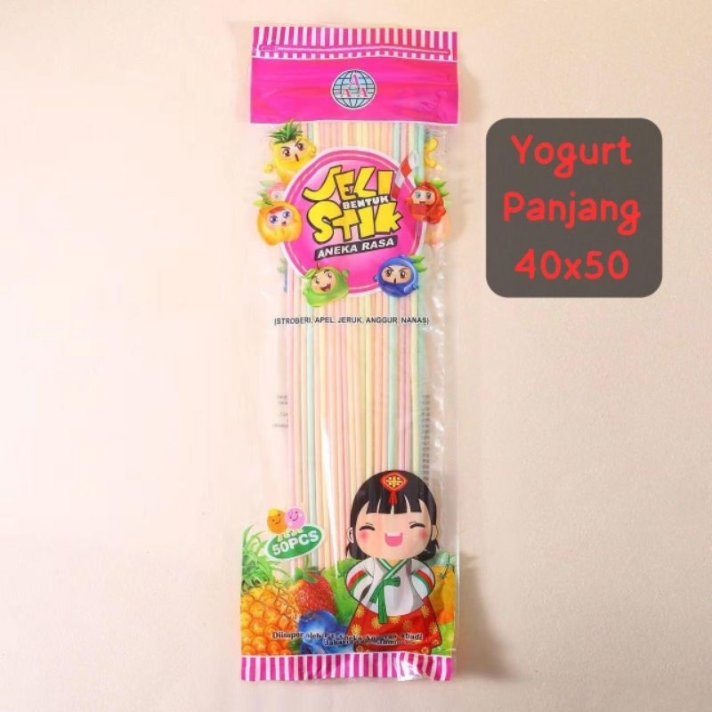 

jeli stik yum yum rasa fruty ftuty isi 50 lidi