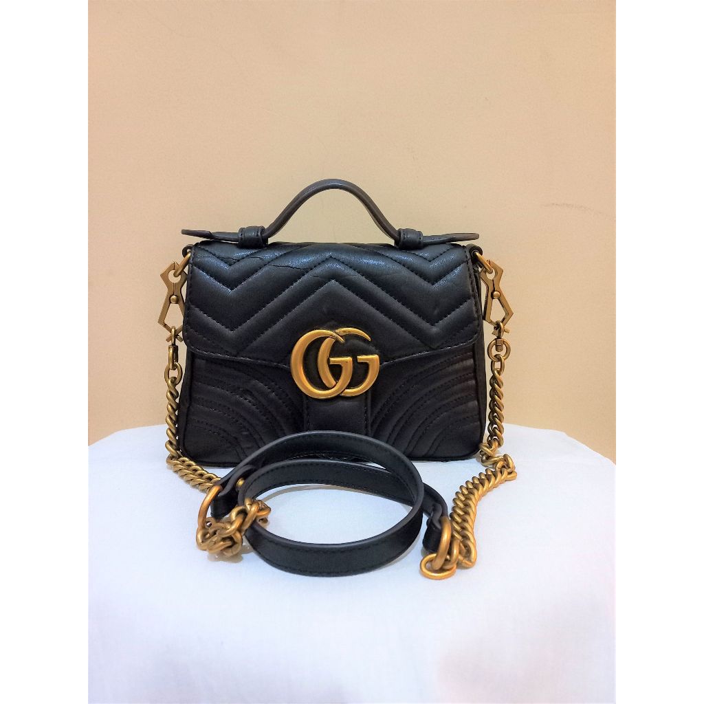 Tas Selempang GC Marmont Mini Hitam