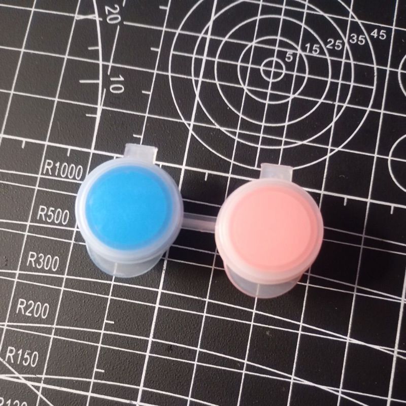 

Pot Cat Warna Biru & Pink buat Gantungan Kunci Sidik Jari