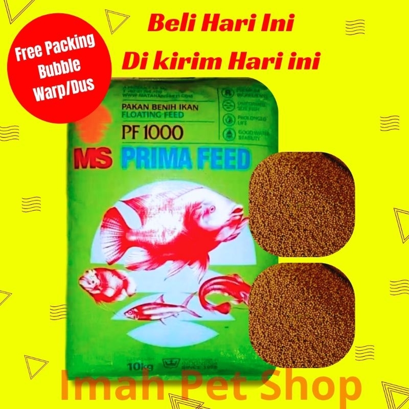 Pakan Protein Tinggi Bibit Pakan Ikan Pf 1000 Semua Jenis Ikan Lele Nila Bawal Patin Mas Gurame Hias