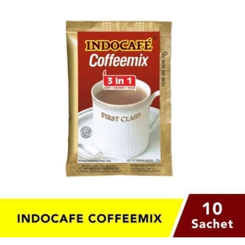 

Indocafe Coffemix 1 Renceng isi 10 Sachet
