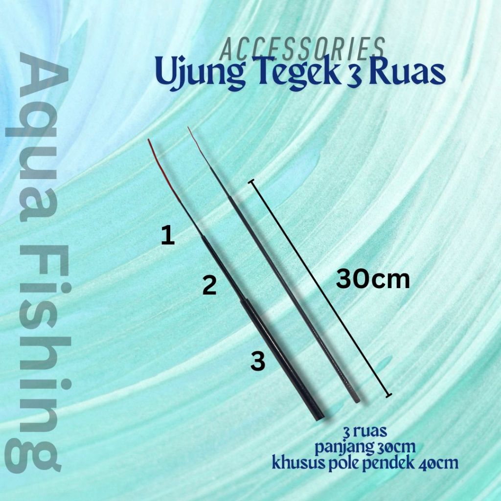 Ujung Ruas Tegek Pole Pendek 40 cm 3 Ruas