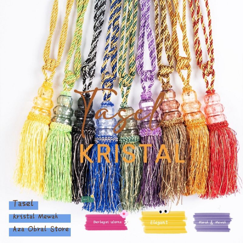 tali gorden murah/tali kristal kecil mewah/tali gorden