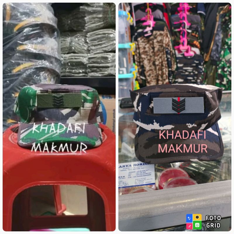 Topi pet PDL tni /topi komando tni ad, al, au