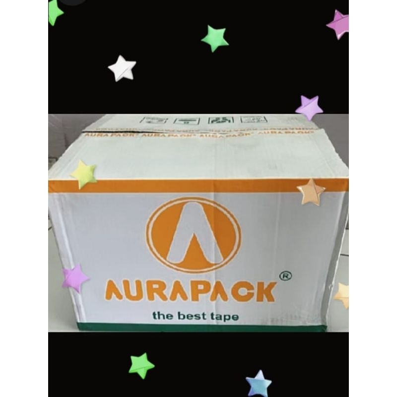 

Lakban, Solatip Merk Aura Warna Bening Dan Coklat 72 Yard