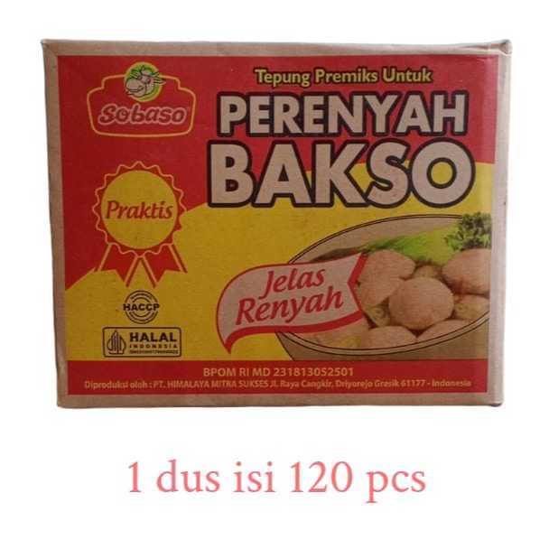 

Perenyah bakso 20 gr 1 dus isi 120 pcs