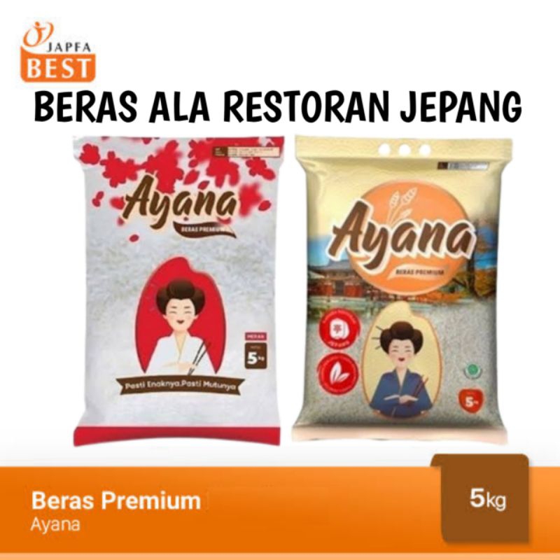 

BERAS AYANA MERAH GOLD BERAS JEPANG NASI HOKBEN PULEN ENAK MURAH JAPFA 5KG