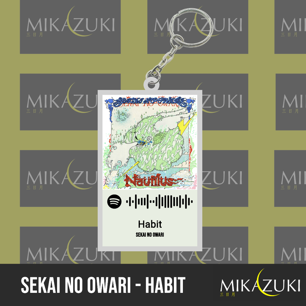 GANTUNGAN KUNCI AKRILIK SPOTIFY - SEKAI NO OWARI