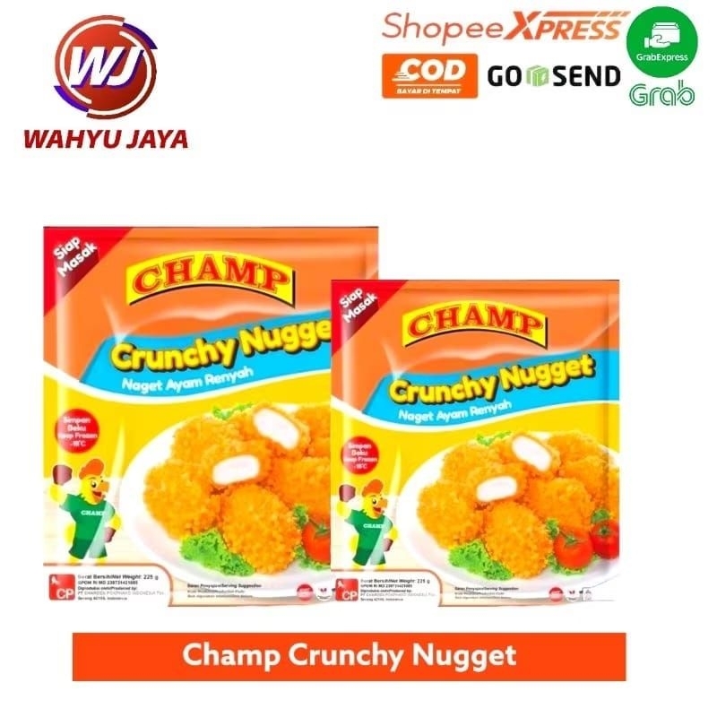 

Champ crunchy nugget 225gr dan 450gr