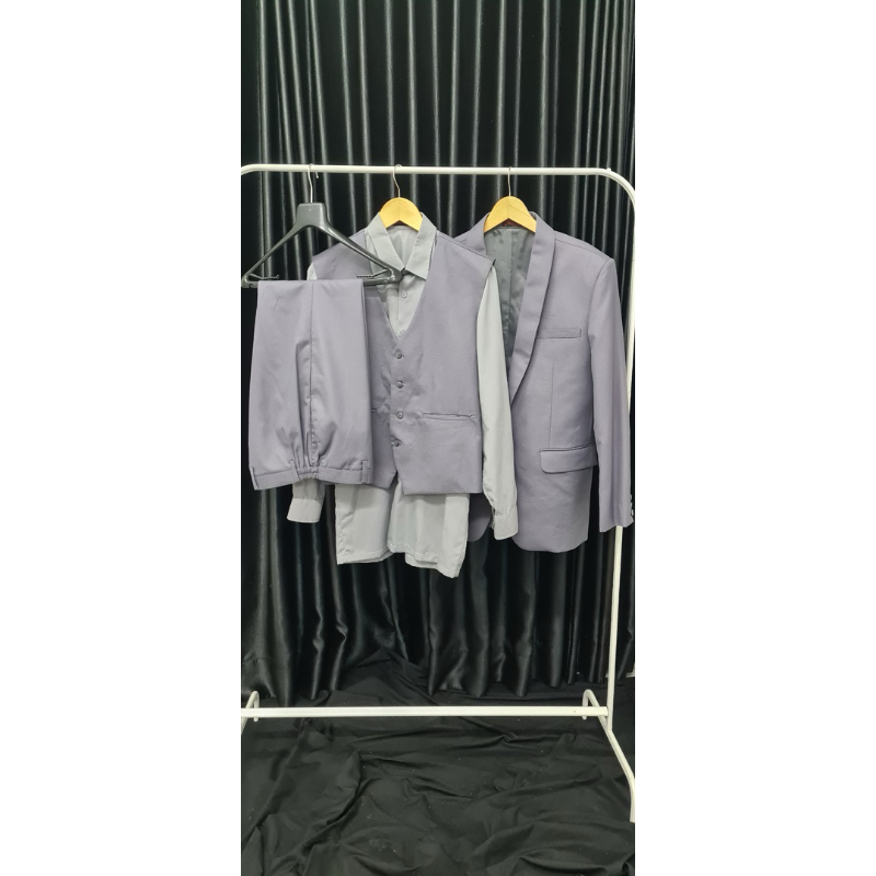 Jas wedding premium, jas MC, jas tunangan, jas abu set