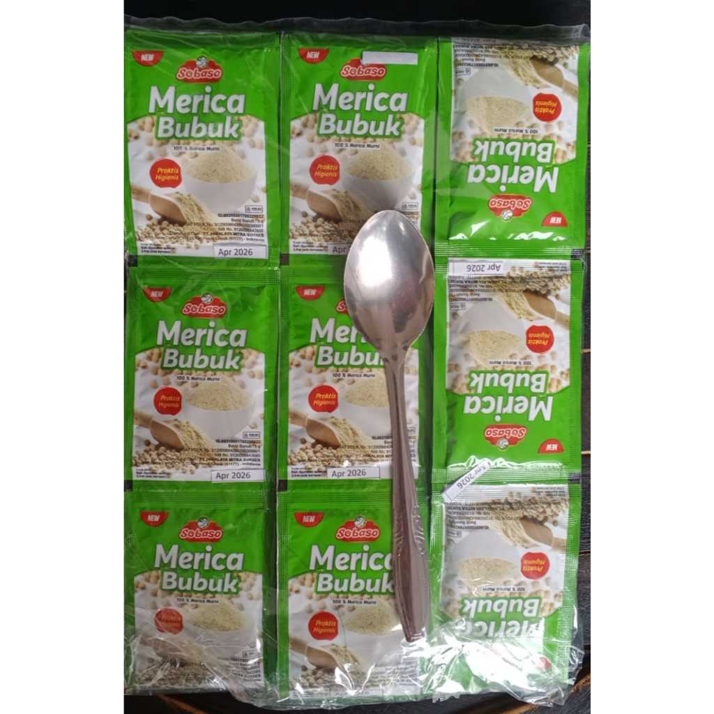 

Merica Bubuk Sobaso 5 gr 1 pack (isi 72 pcs)